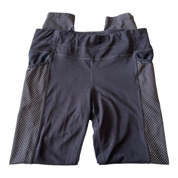 Athleta Dot Be Free Black 7/8 Polka Dot Tights Leggings Women’s Medium - Picture 9 of 15
